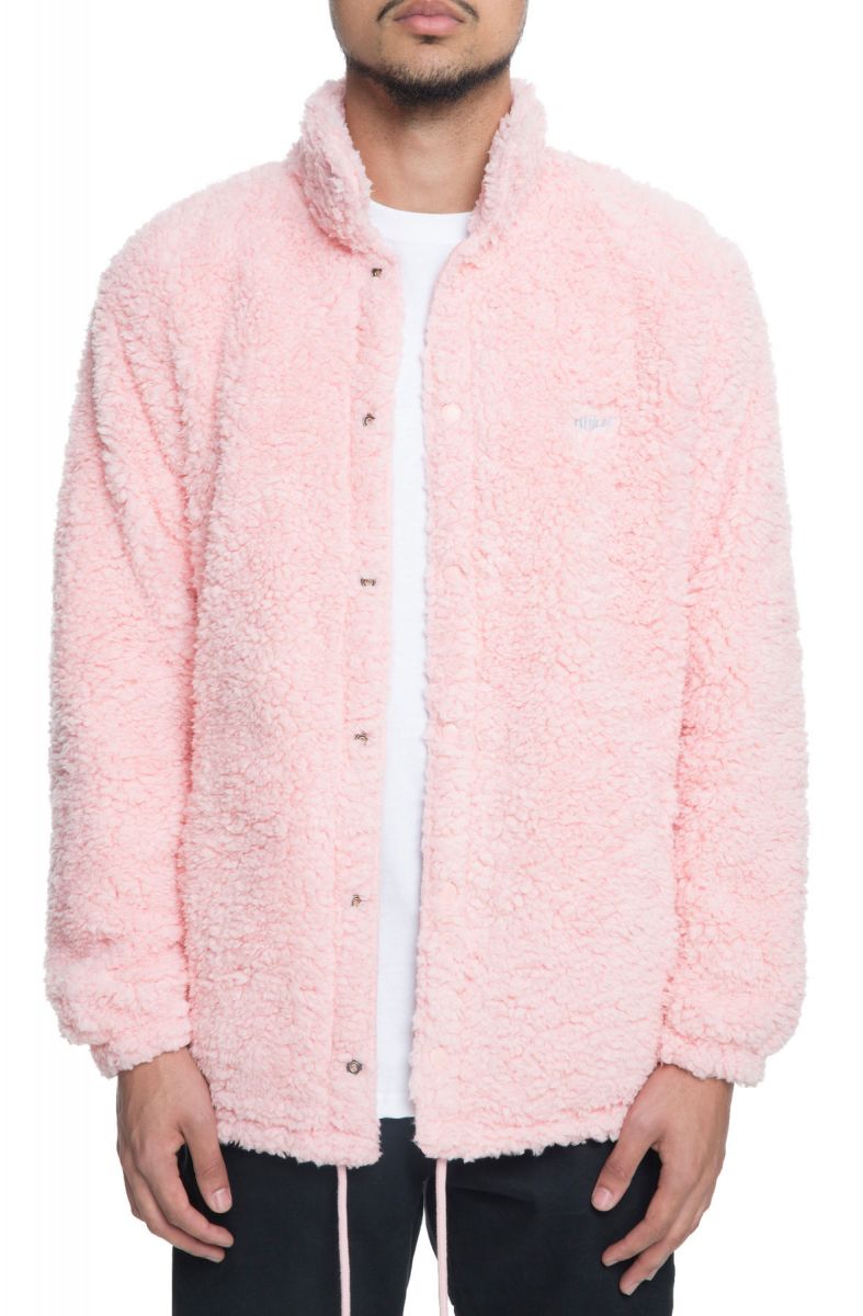 10 DEEP The Poodle Fleece Coach's Jacket in Pink 181TD0602PNK Karmaloop