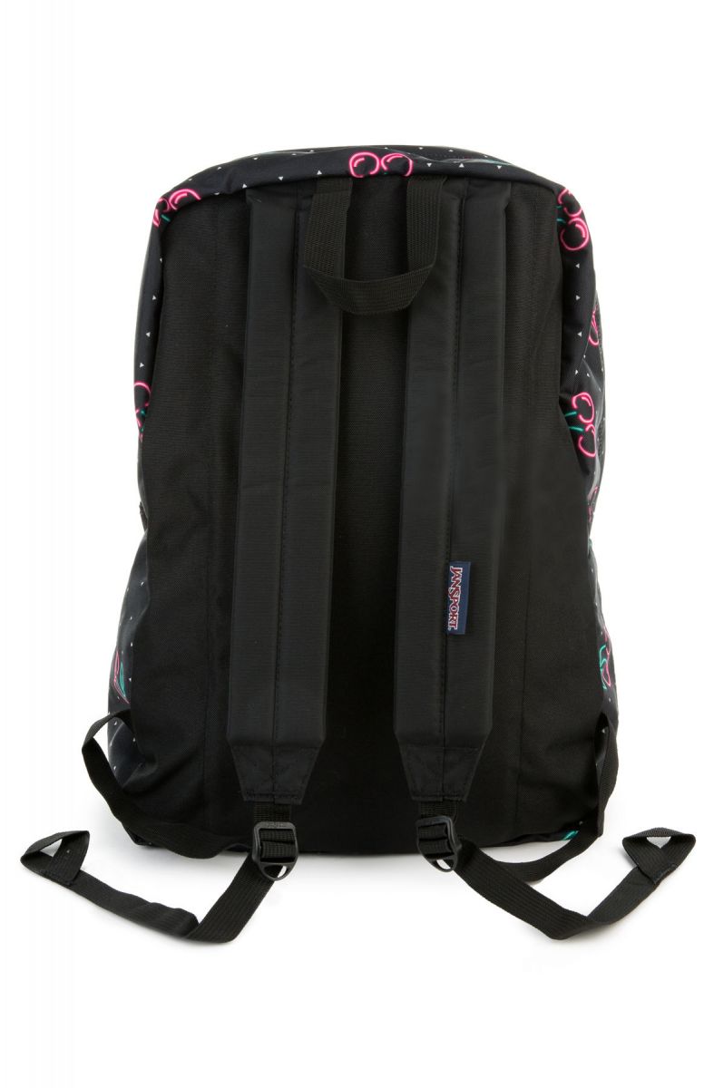 Jansport store neon cherries