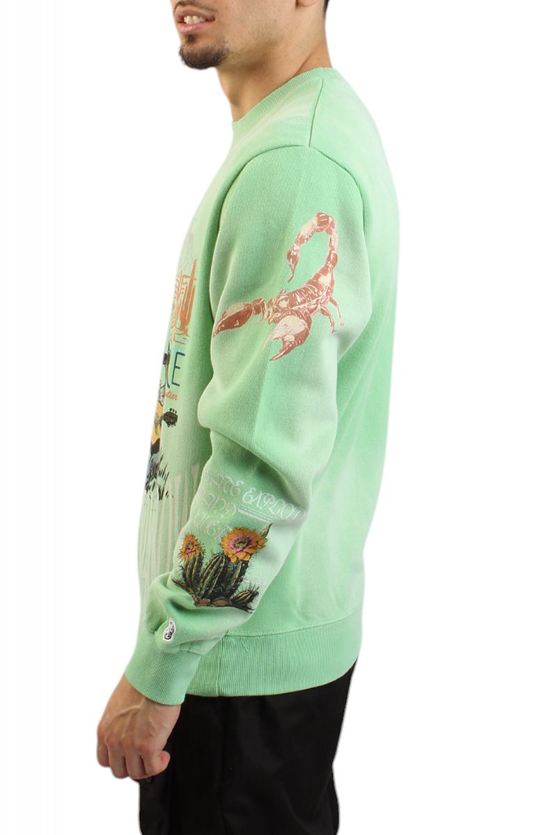 BILLIONAIRE BOYS CLUB Tomorrow sunset sweatshirt 841-9302GRN