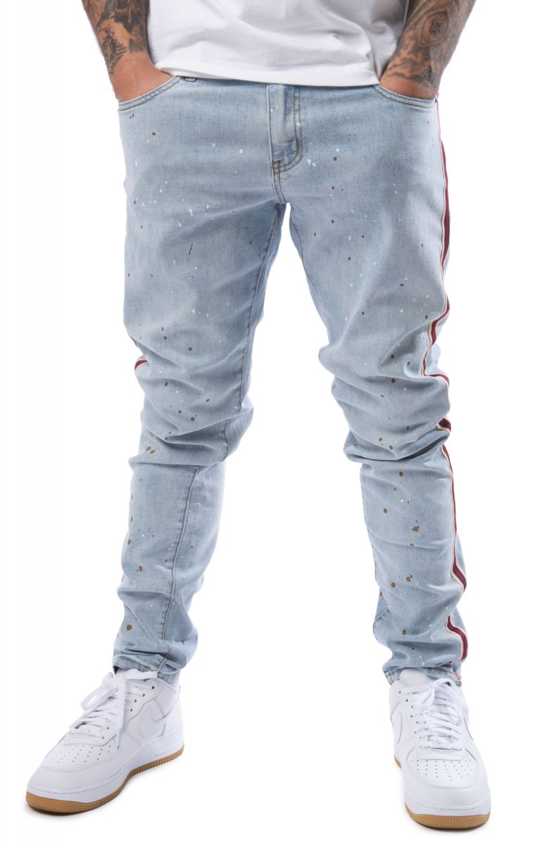 jeans with line down the side