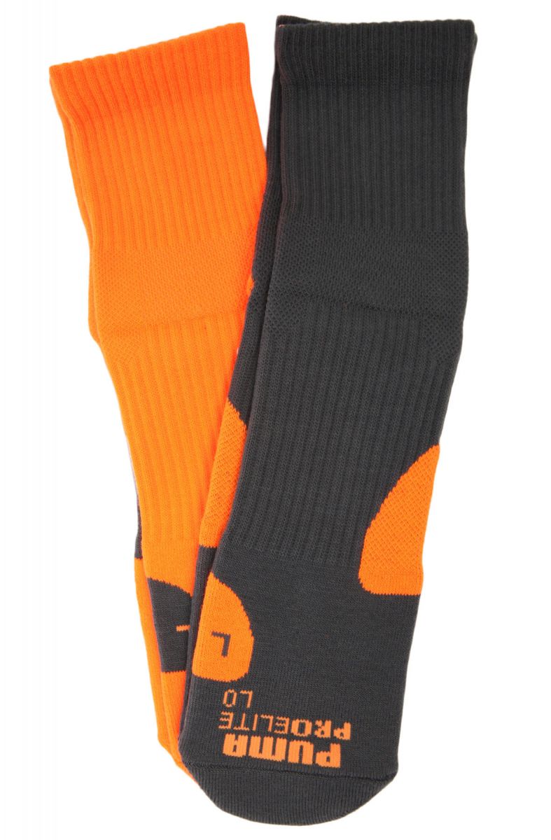 orange puma socks