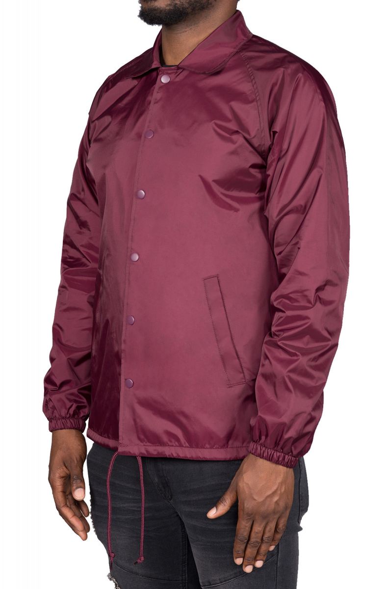 SEIZE&DESIST Phil Coaches Jacket (Maroon) SD3051MAROON Karmaloop