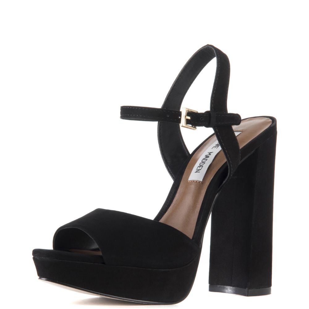 Steve Madden for Women: Kierra Black Platform Heels