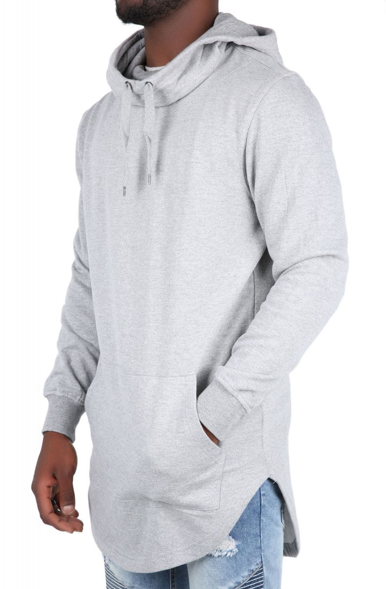 Download The Rex Mock Neck Hoodie in Grey