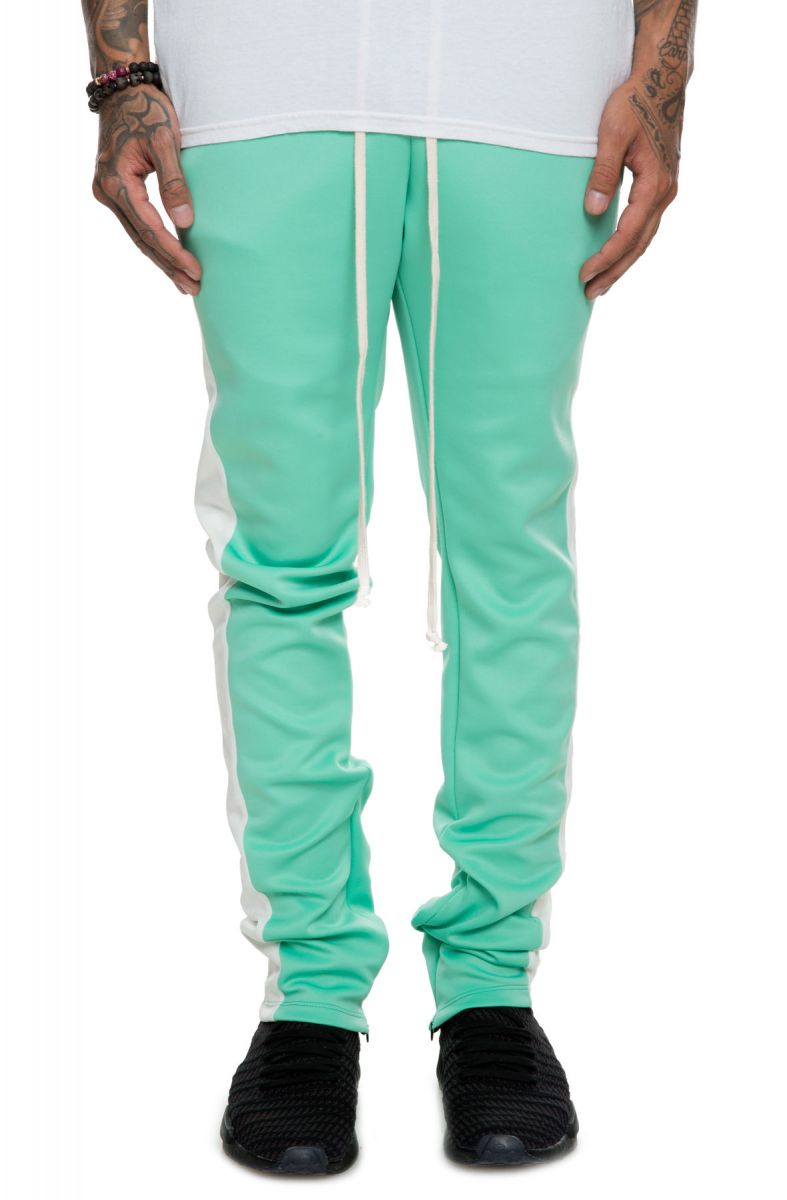mint green track pants
