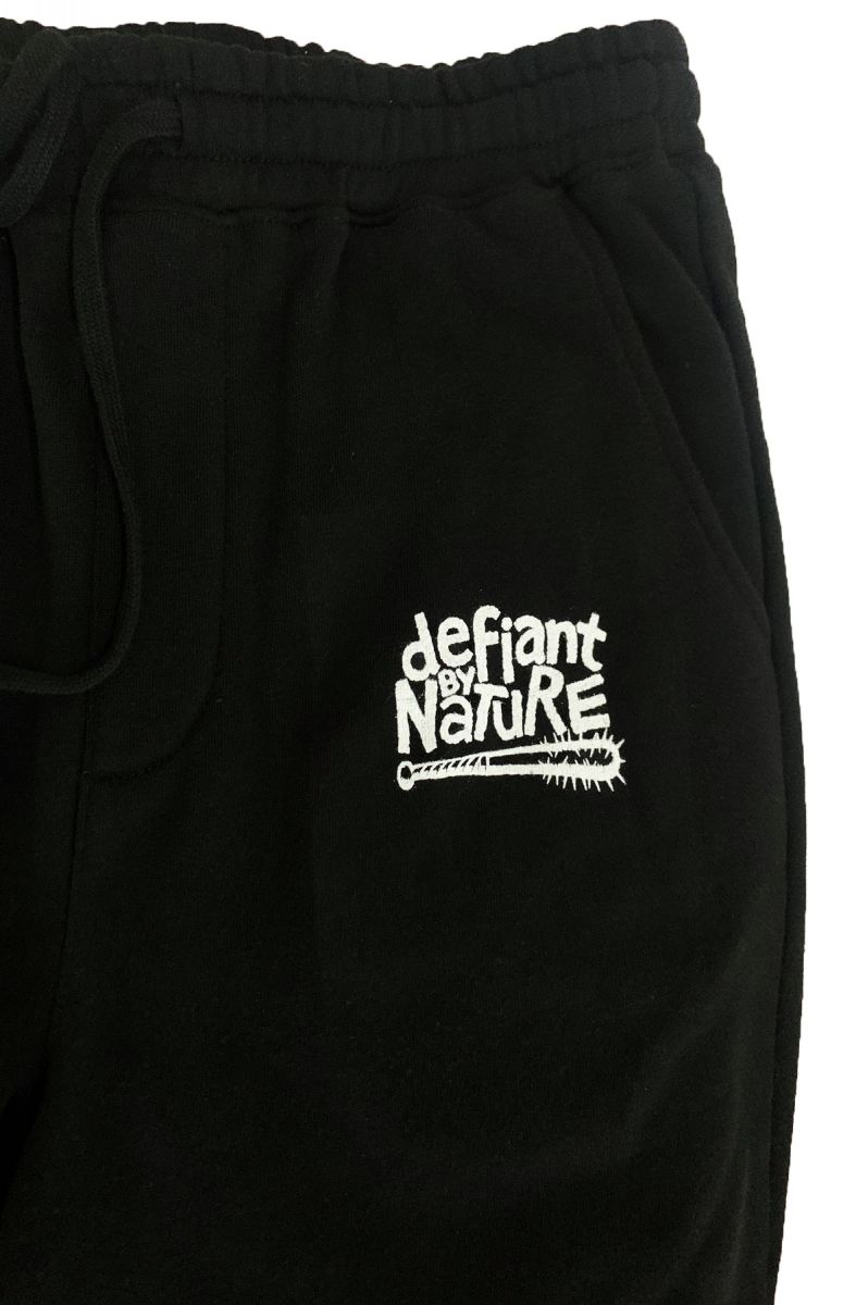 mens black fleece shorts