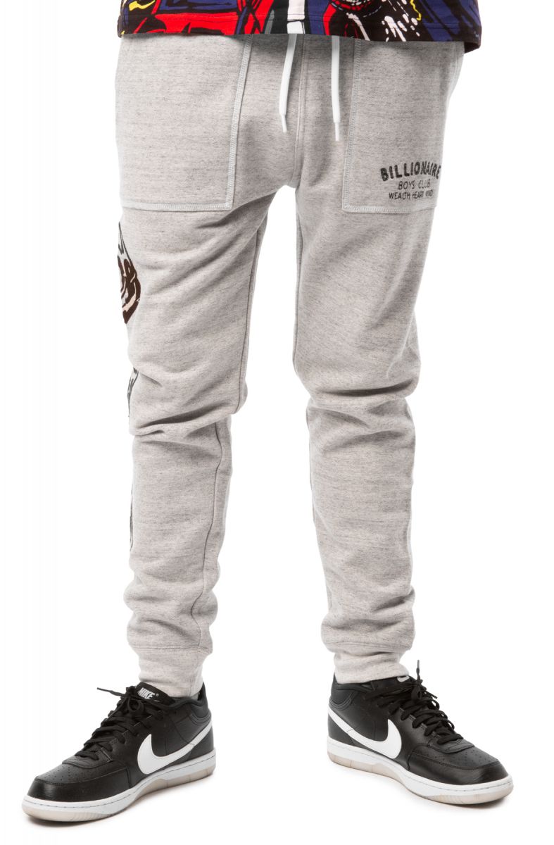 BILLIONAIRE BOYS CLUB Wellness Fleece Joggers 811-2105HGREY - PLNDR