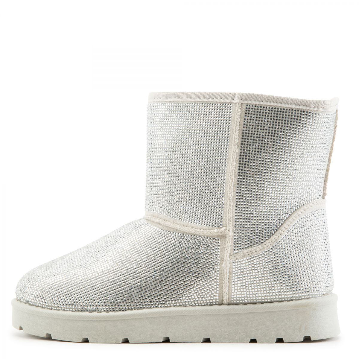 BAMBOO Frozen-22 Rhinestone Booties JPM FROZEN-22-SLVMUL - Karmaloop