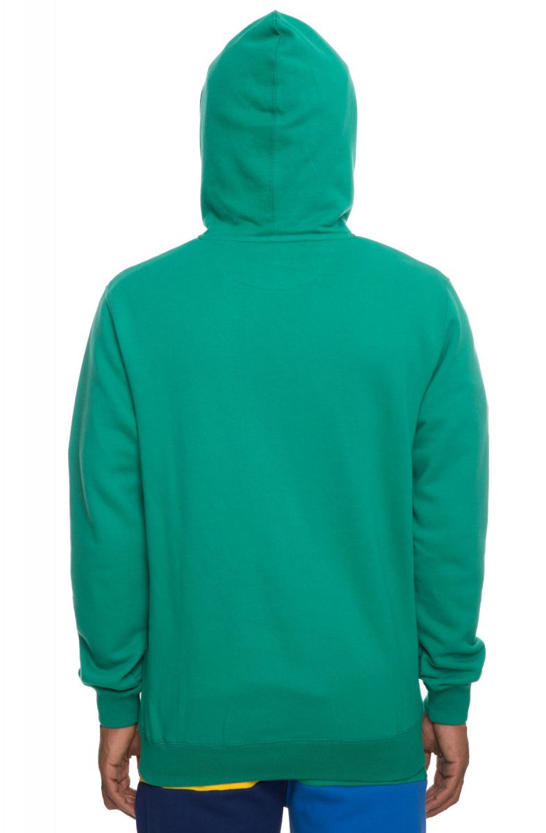 green graphic hoodie