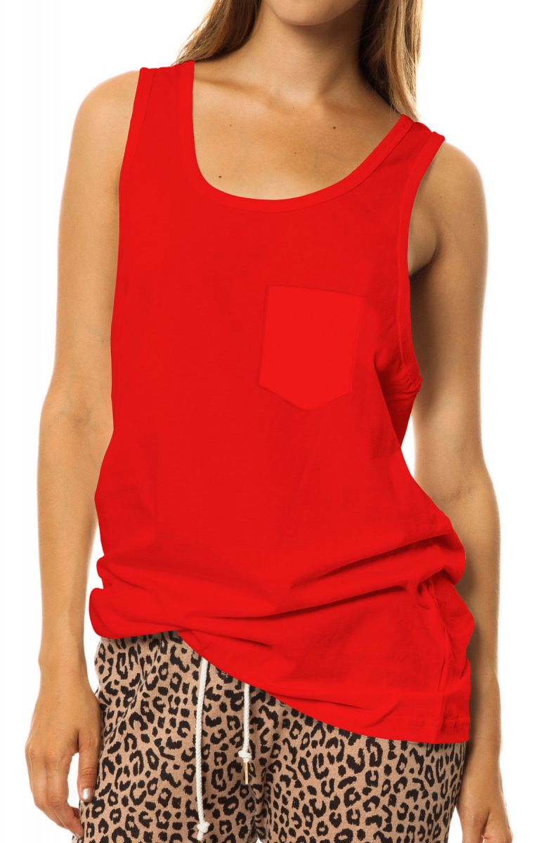 VENLEY Unisex Tonal Pocket Tank Top 2301_200 Karmaloop