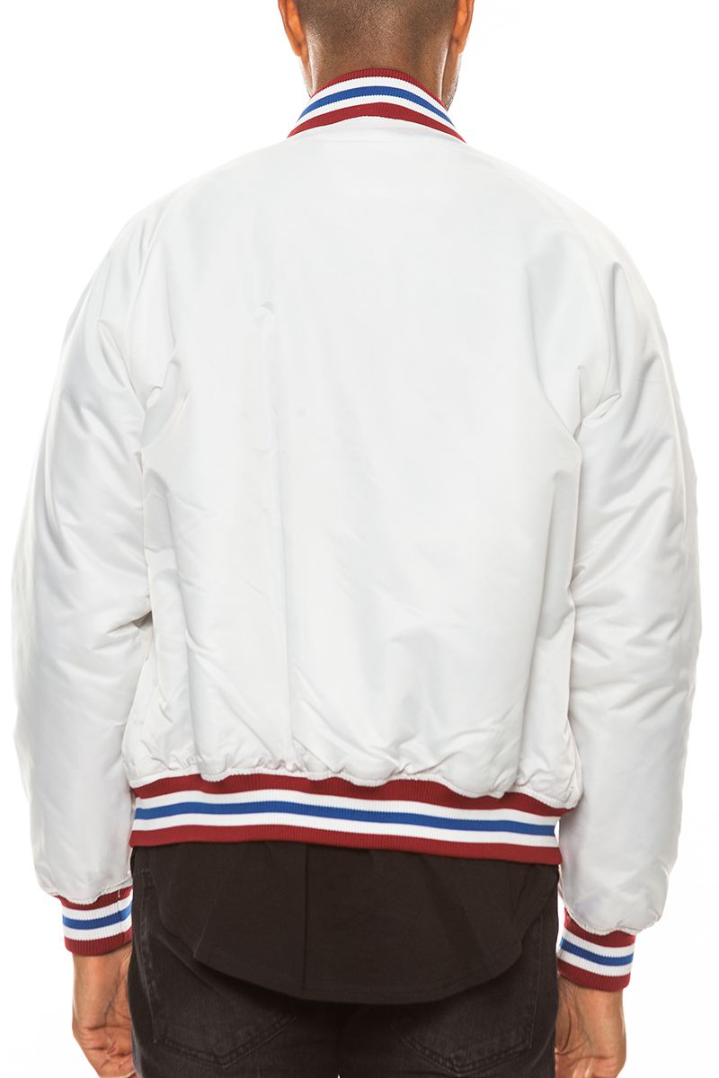 M _ (CREAM)The Varsity Block Windbreaker(6111003)