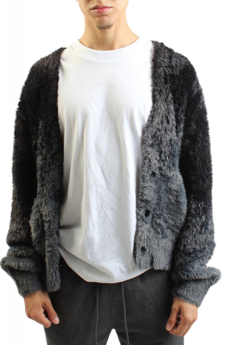 Pull BCBG MAX AZRIA Pointelle Dégradé Noir/gris - Taille XS (équivalent M) - Neuf Avec étiquettes - Coton/laine