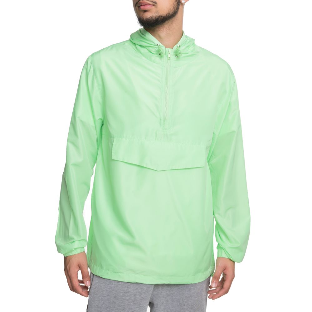 VIRGIN 1/2 ZIP NYLON JACKET NGREEN - Karmaloop