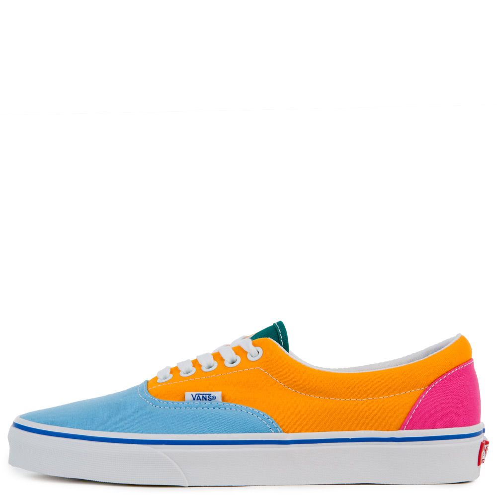 pink and blue vans shoes