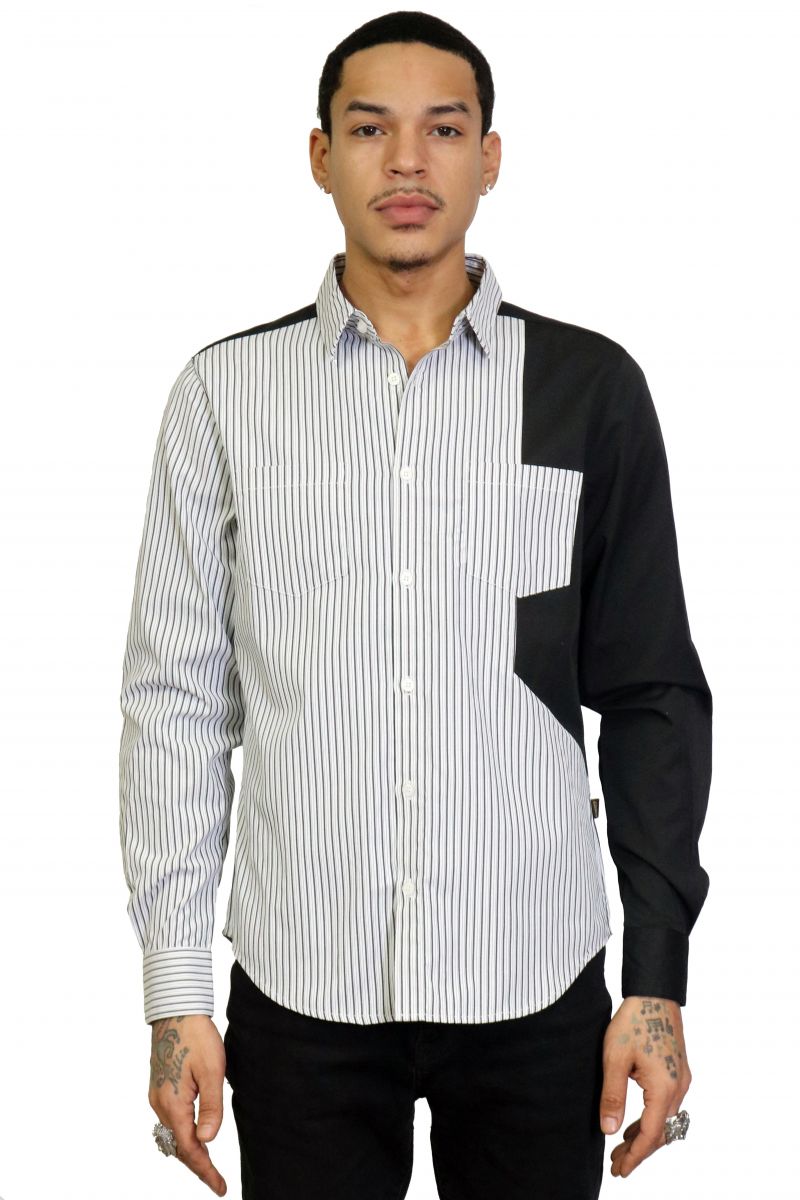 KLEEP Kao Men's premium pinstripe button down shirt KLP