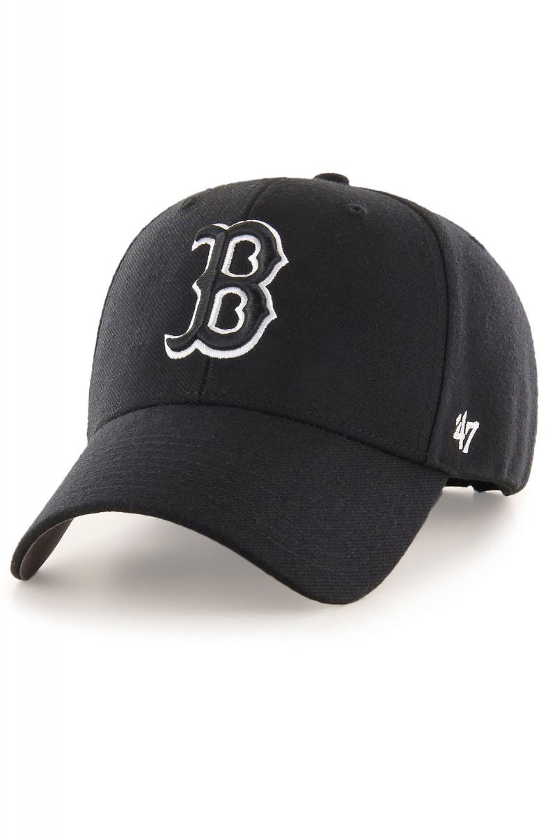 black and red boston red sox hat