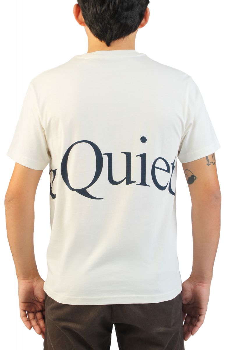 MUSEUM OF PEACE AND QUIET Jumbo Wordmark T-Shirt MOPQ-SU26-06-WHI