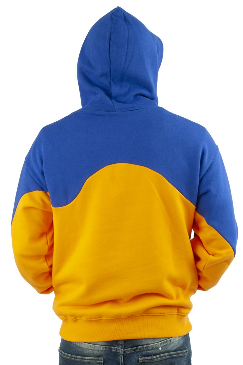 Blue yellow pink discount hoodie