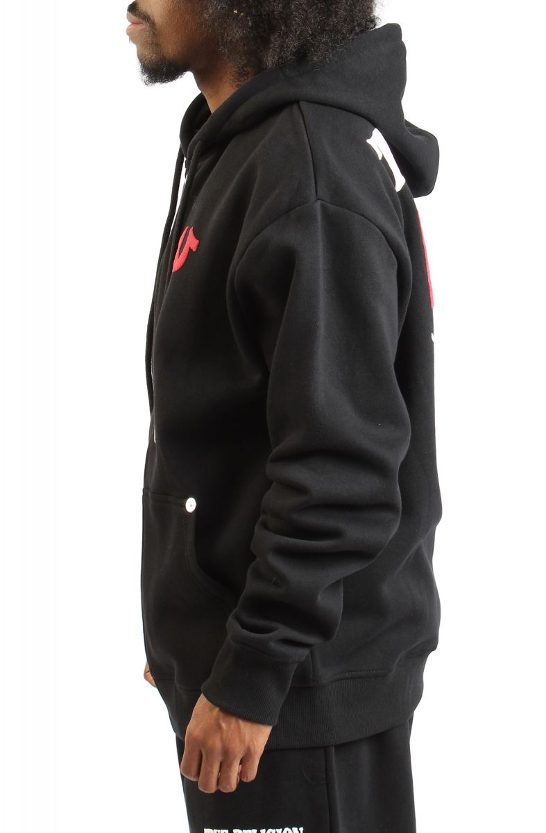 TRUE RELIGION World Tour Zip-Up Hoodie 109878-1001 - Karmaloop