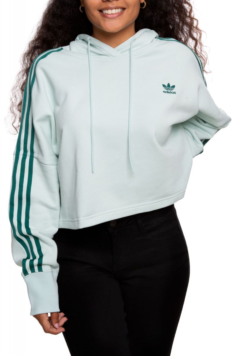 adidas cropped hoodie mint