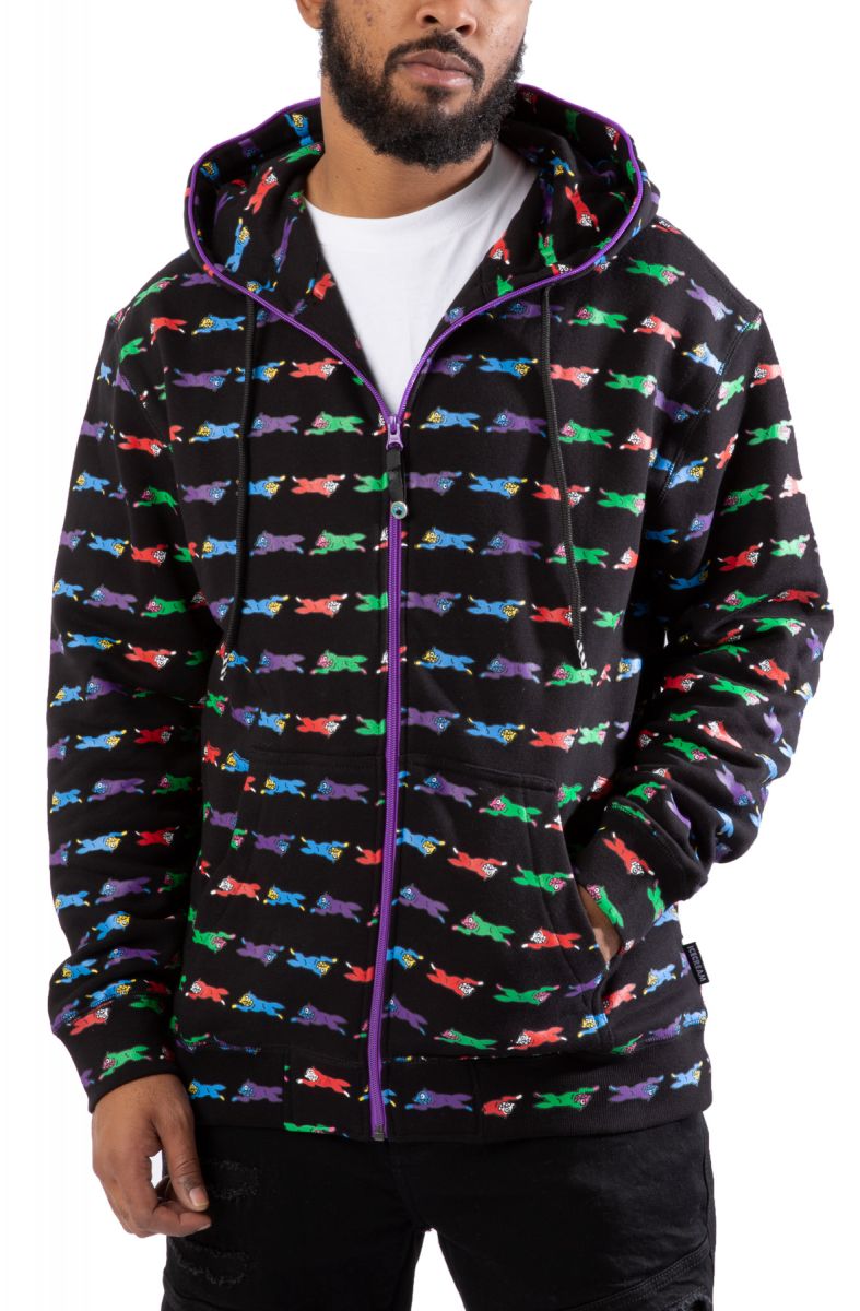 ICE CREAM Grass Zip-Up Hoodie 411-7307-BLK - Karmaloop