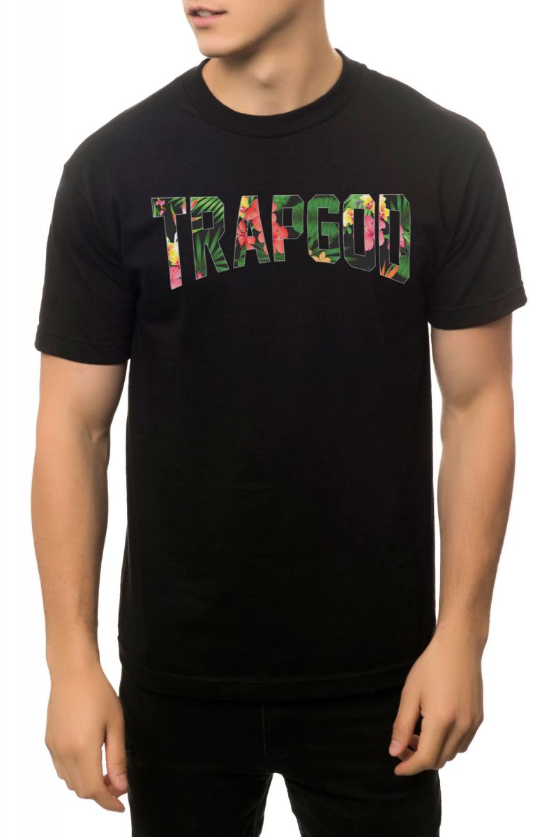 The Trap God Tee in Black