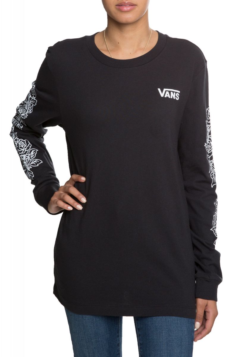 vans long sleeve rose