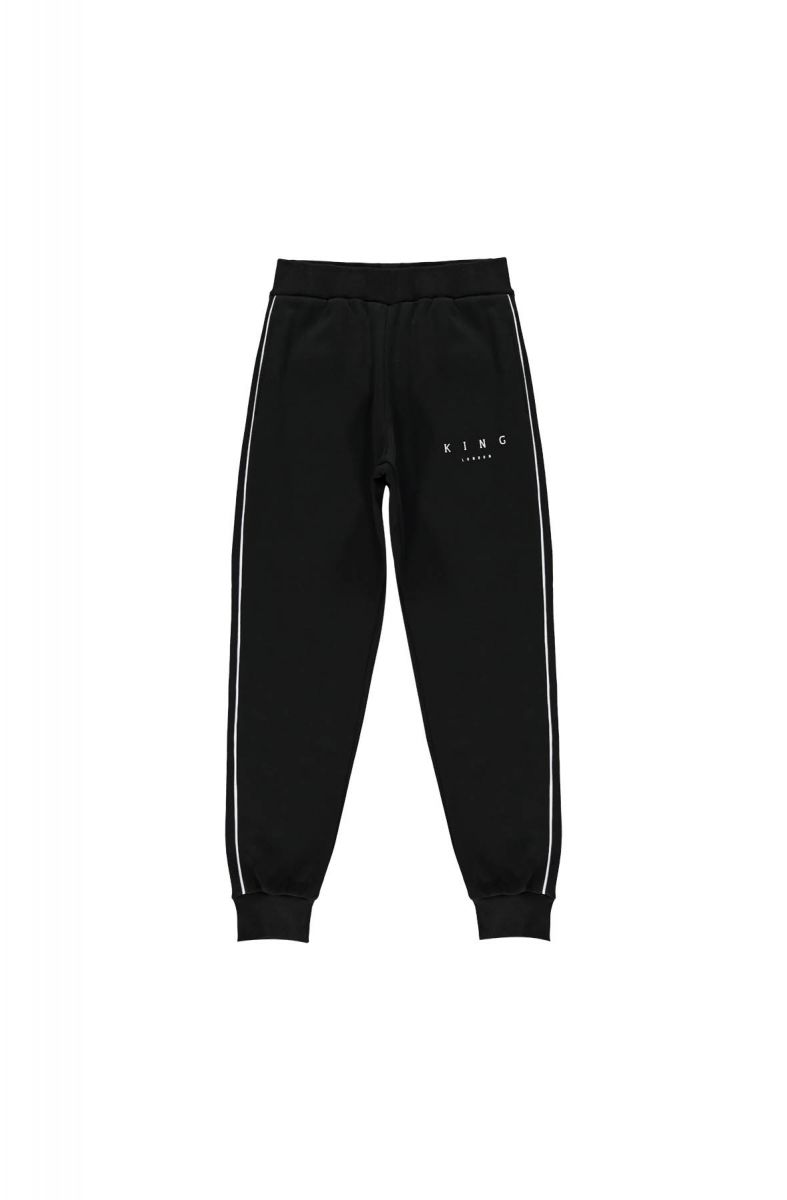 gym king tracksuit bottoms black