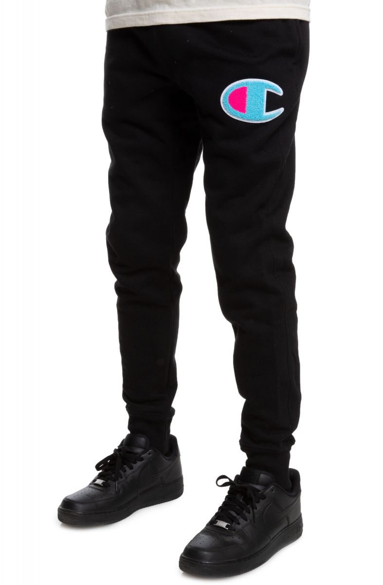 champion reverse weave chenille big c jogger