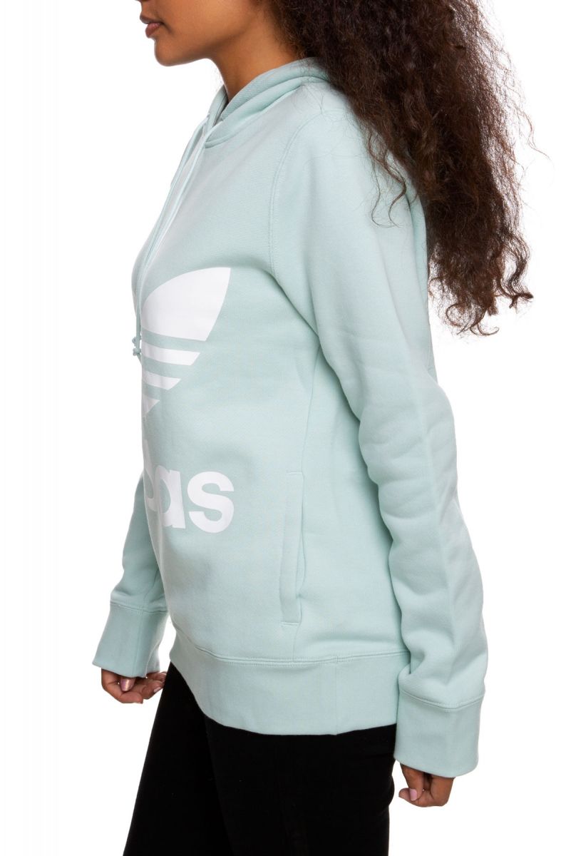 adidas trefoil hoodie women's