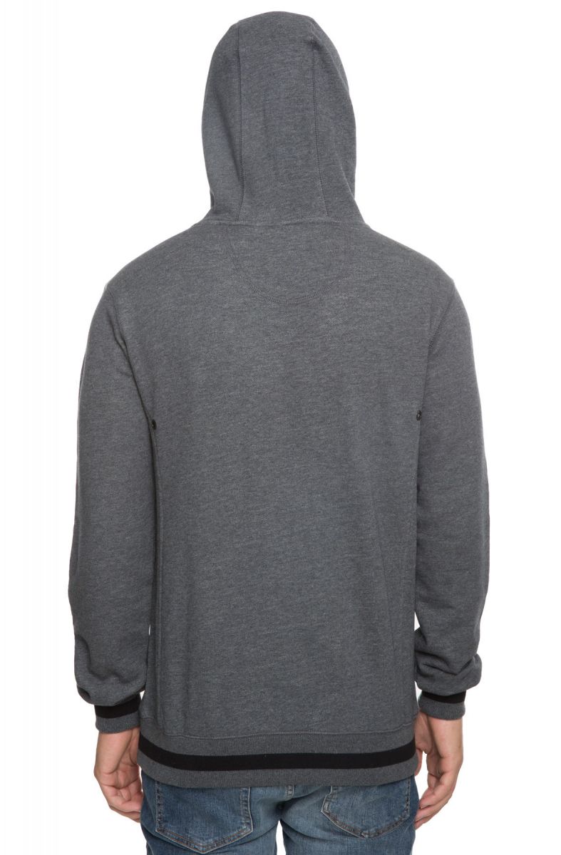 plain grey pullover hoodie