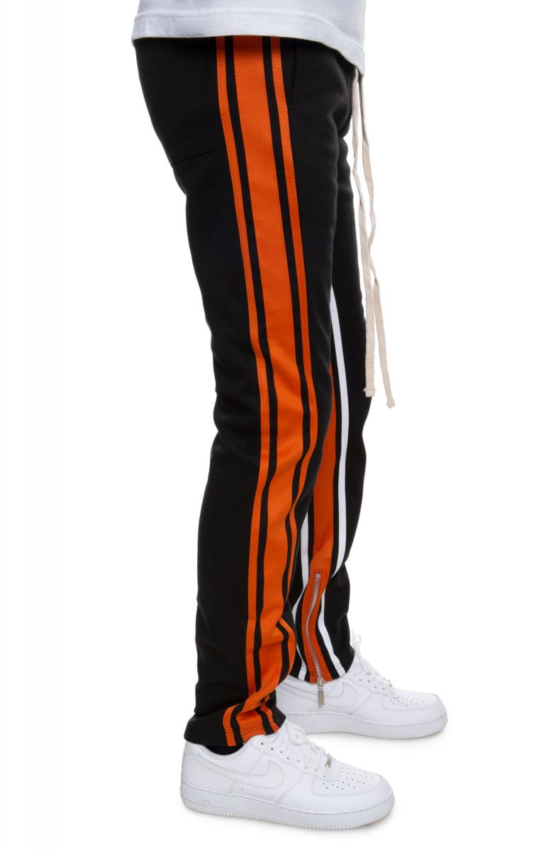 double stripe track pants mens