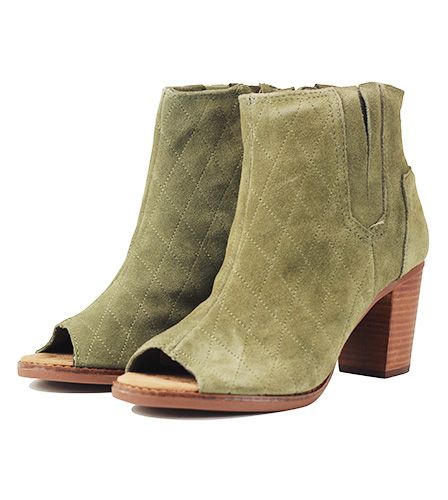 TOMS Majorca Peep Toe Booties 10006230 - Karmaloop