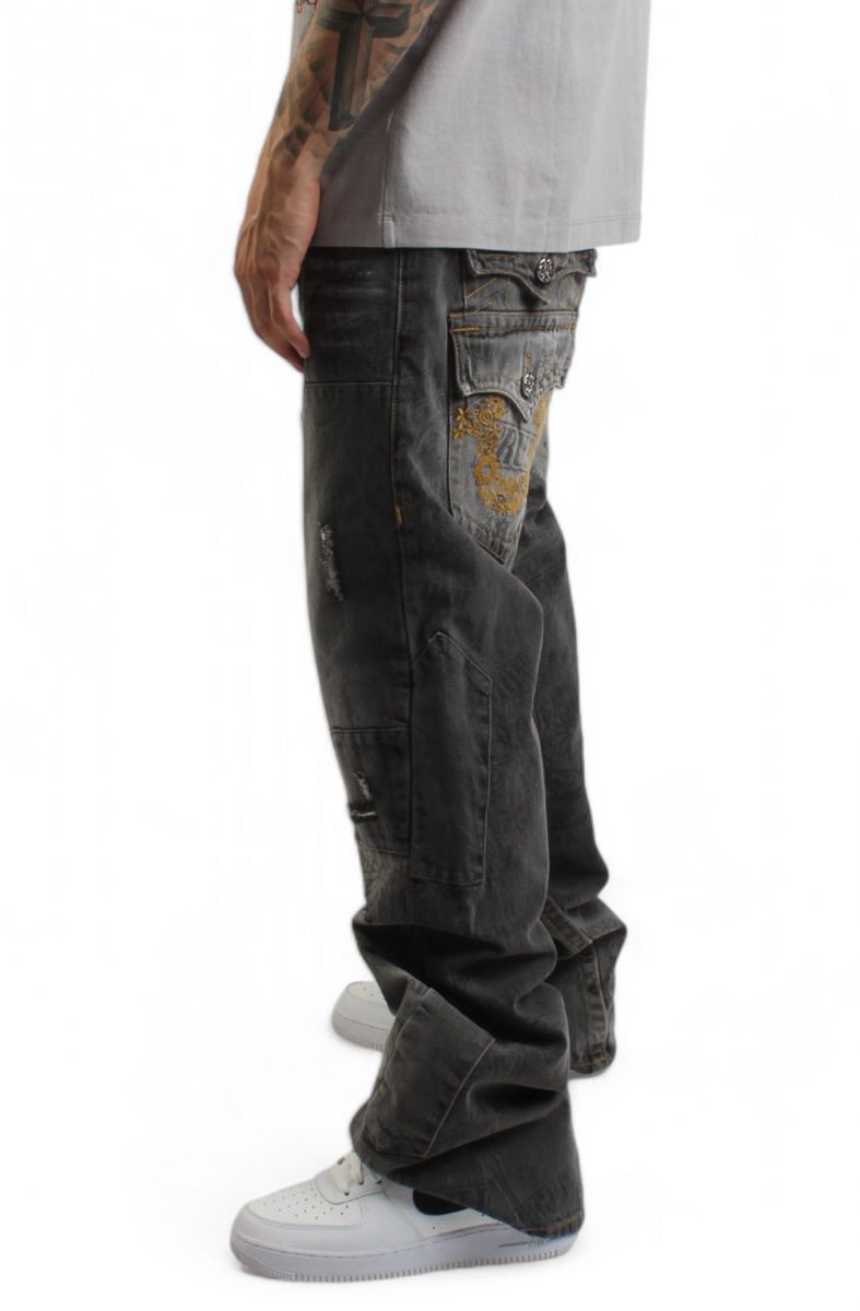 TRUE RELIGION Chief Keef BW x TR Joey Stacked Jeans 108784-ITPR