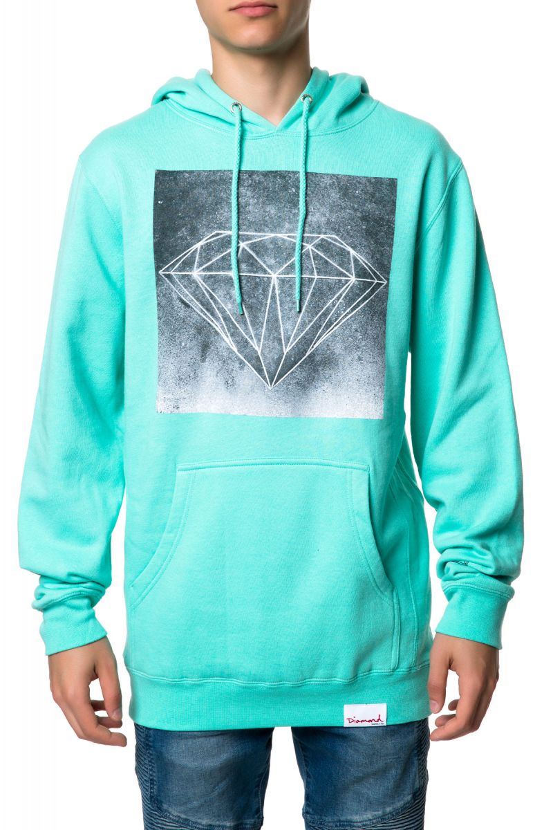 diamond supply co blue hoodie