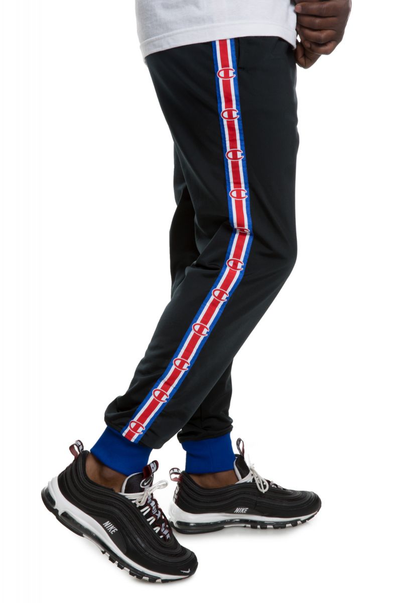 champion black track pants