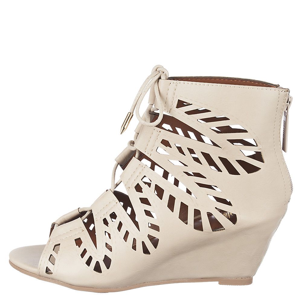 women's lace up wedge sandals