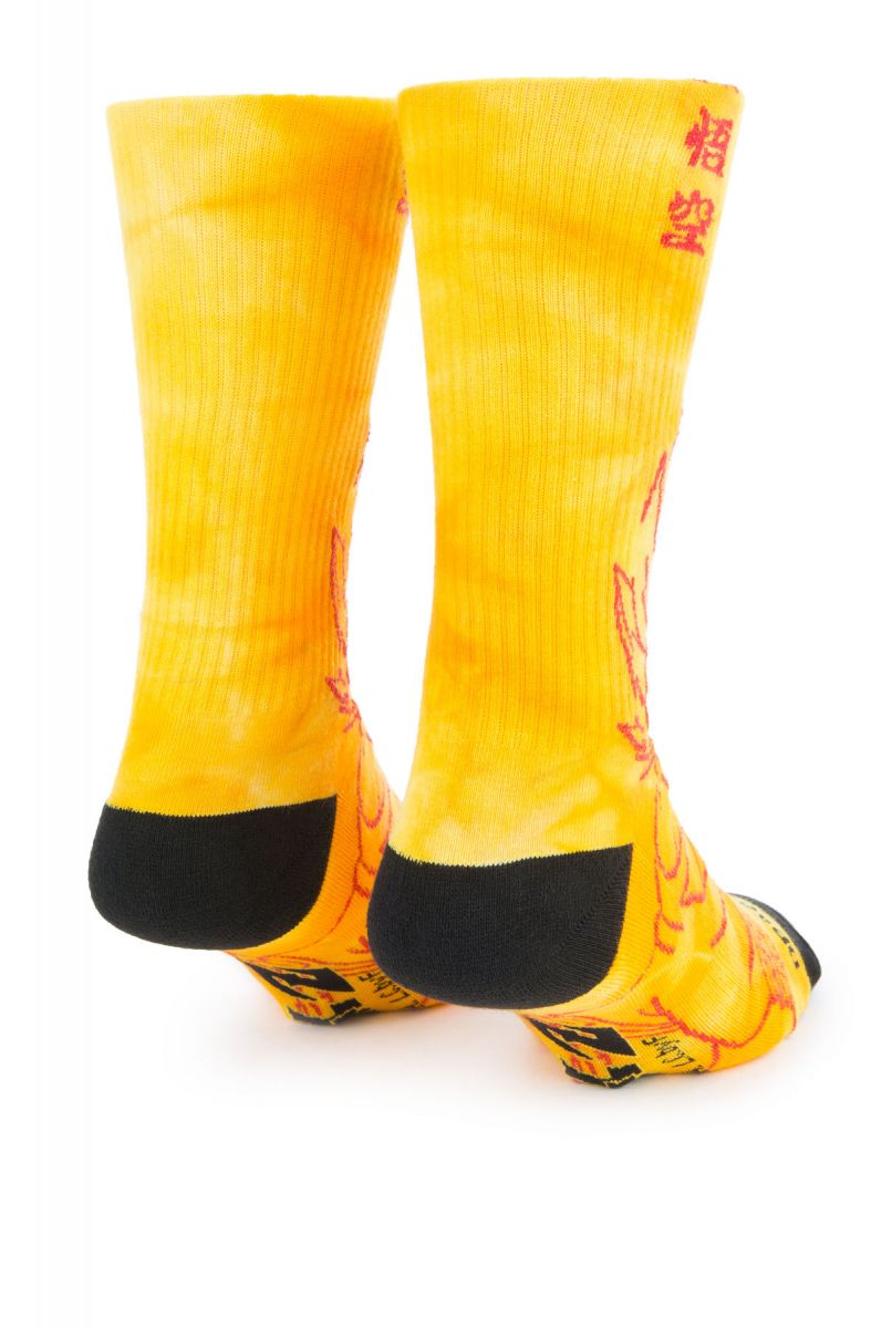 Primitive X Dragon Ball Z Saiyan Goku Crew Socks In Orange Pa118s08 Karmaloop 7836