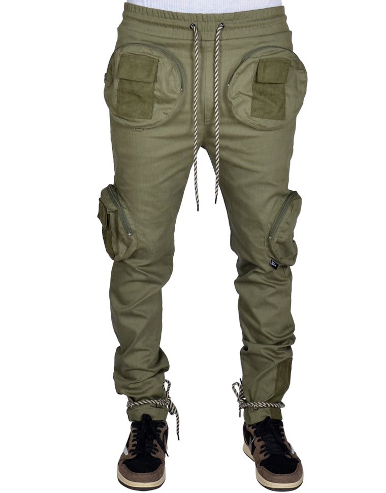 THE HIDEOUT CLOTHING + Soul Round Pocket Cargo Pants Joggers