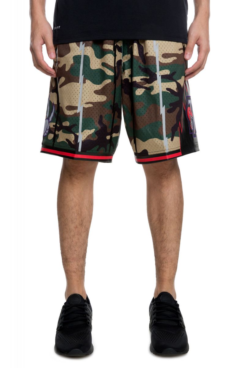 The Toronto Raptors Swingman Shorts in Woodland Camo