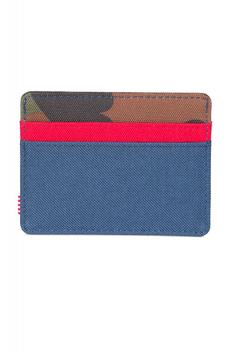 HERSCHEL SUPPLY CO. The Charlie Card Holder in Woodland Camo, Navy and