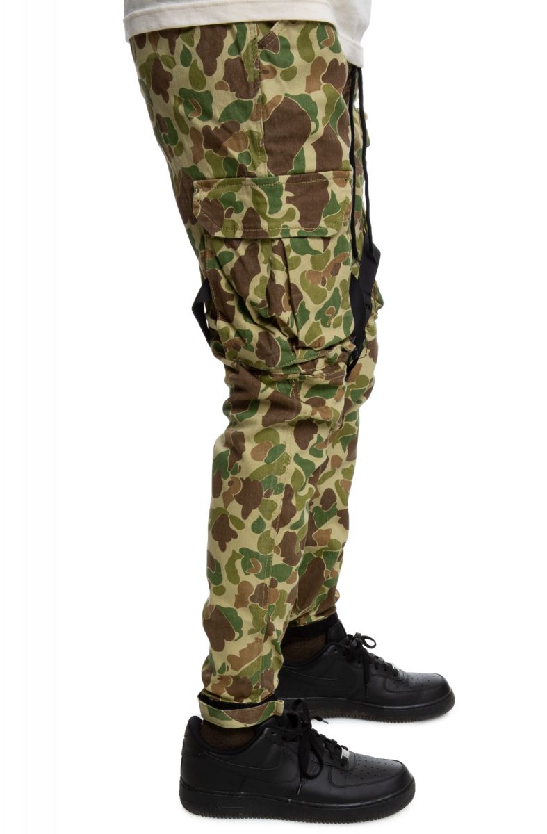 strapped cargo joggers