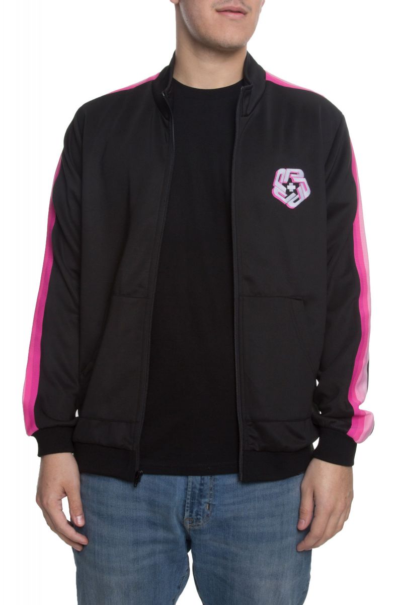 PINK DOLPHIN The Men's Splash Track Jacket PSI1966STJBLBLK Karmaloop
