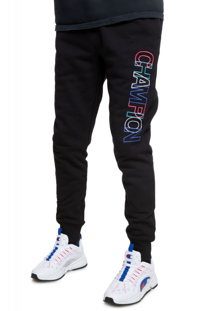 champion reverse weave colorblock joggers