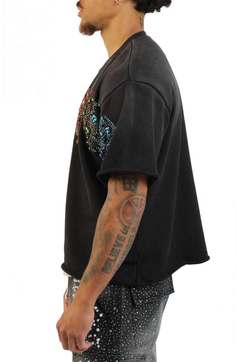 REBEL MINDS Rebel Saint Jewels T-Shirt 610-31211BLK - Karmaloop