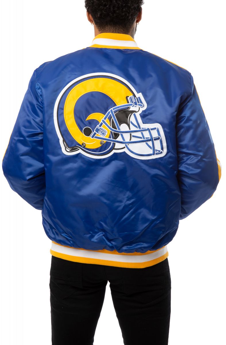 STARTER Los Angeles Rams Varsity Satin Jacket LS9L0061-RAM - Karmaloop