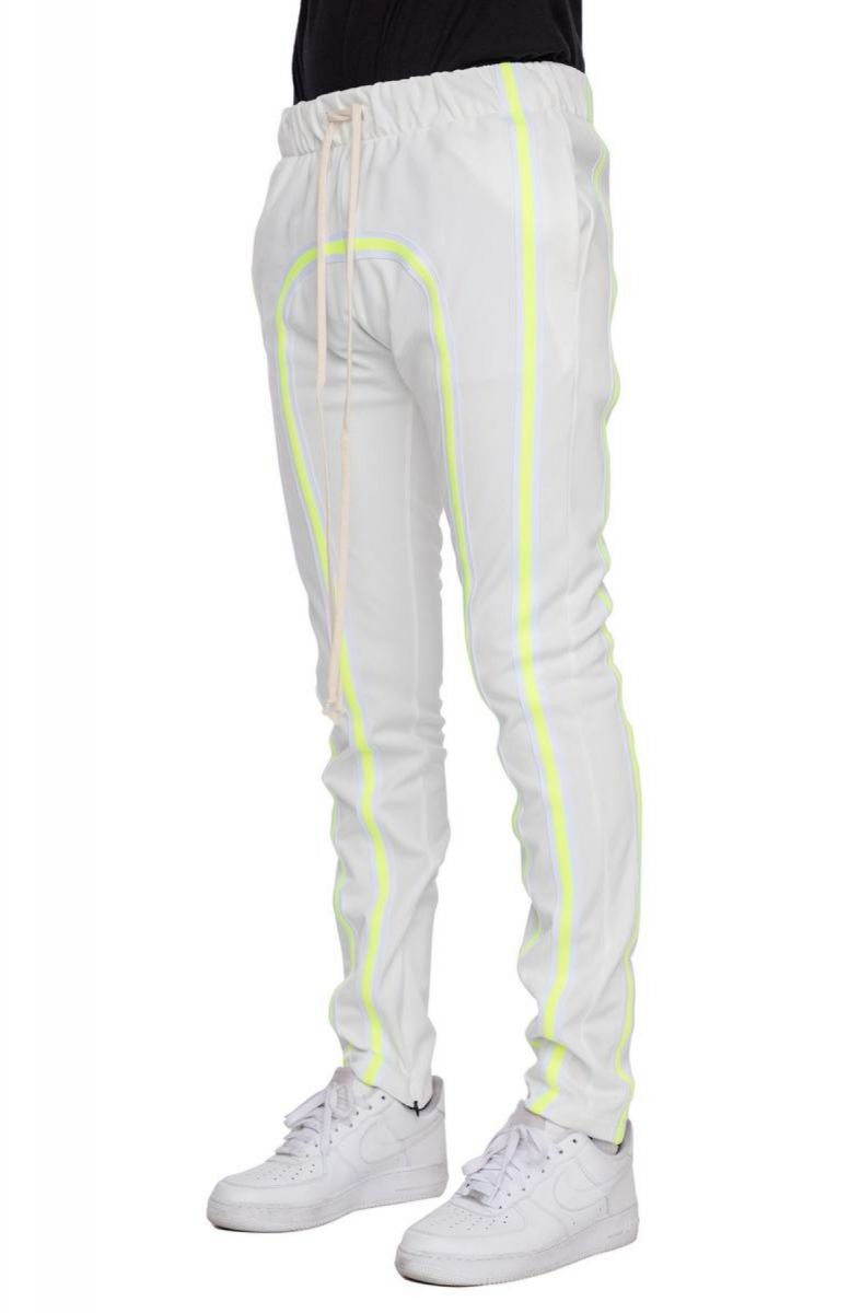 off white neon green pants