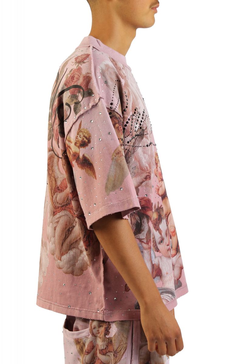 RARE PEACE Seraphim Cluster T-Shirt RT6082-PINK - Karmaloop