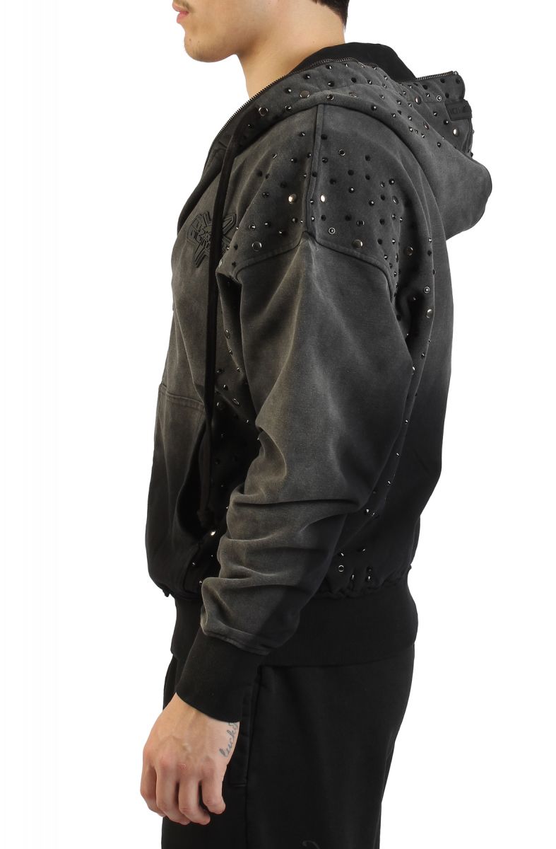 HUDSON Stones Studs Hoodie 637-BLK - Karmaloop