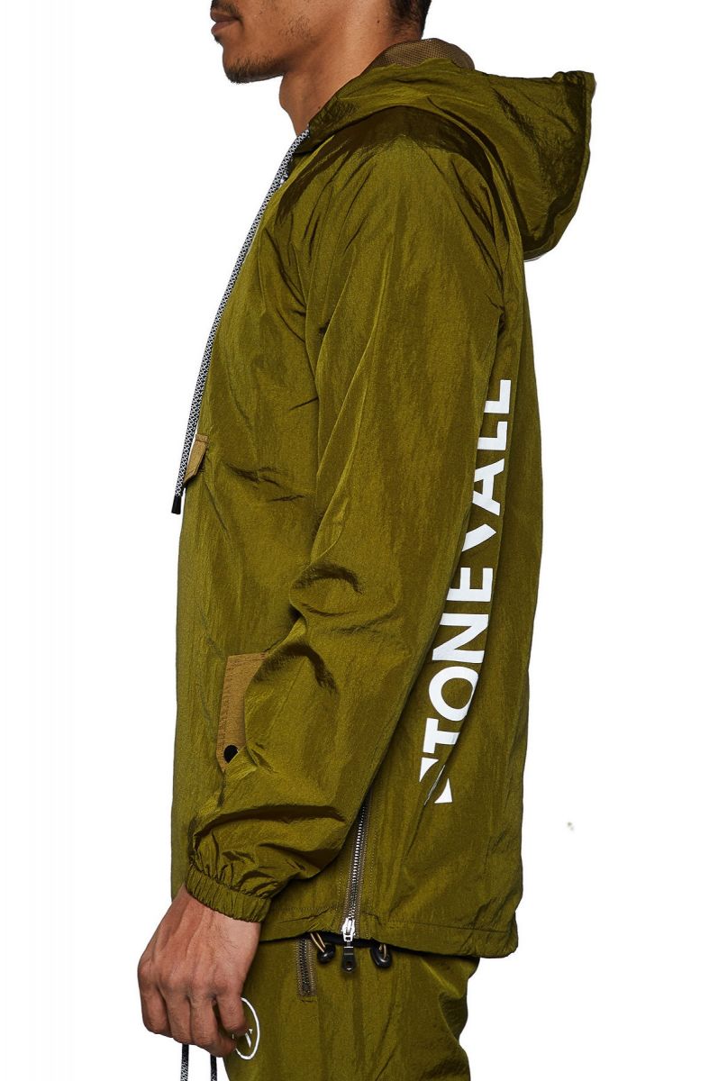 SEIZE&DESIST Warm Up Anorak Jacket SV3200OLV Karmaloop